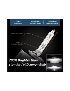 Coppia Lampada Hid Xenon D3S 6000K Attacco Metallo 2