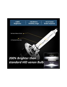 Coppia Lampada Hid Xenon D4S 6000K Attacco Metallo 2