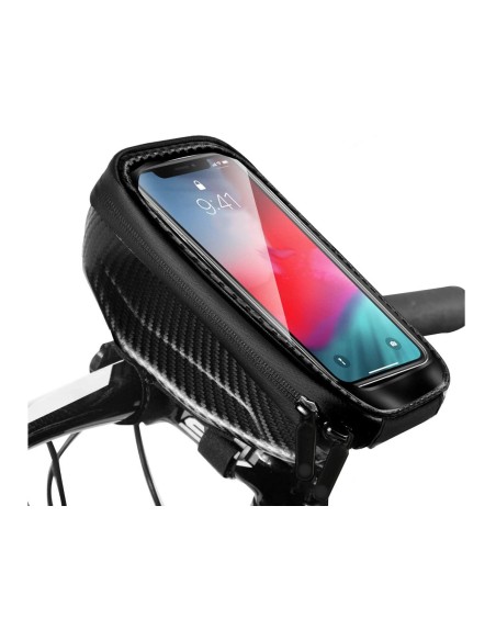 Borsa Porta Celluare Da Telaio Moto Bici Impermeabile Portaoggetti Universale Fino a 6,8 Pollici