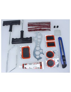 Kit Riparazione Gomme Auto Moto Bici Da 22 Pezzi