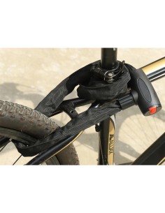 Catena Antifurto Moto Con 2 Chiavi 6X900mm Lucchetto Per Bicicletta Cancello 2