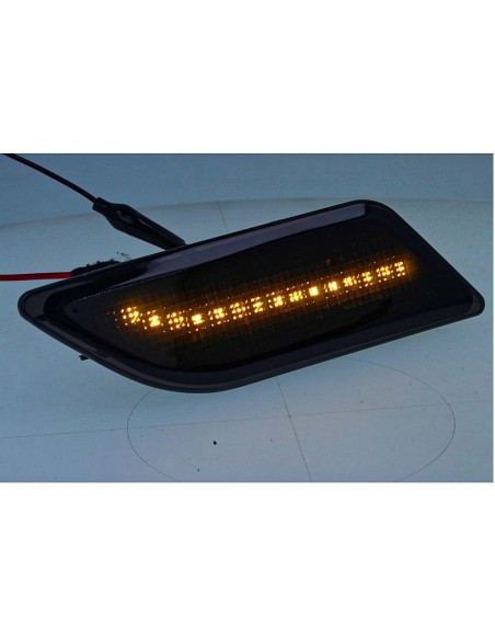 Kit Freccia Laterale a Led Side Marker Lente Fume Luce Arancione Dinamica Per Mercedes Benz W204 OEM 2049067401