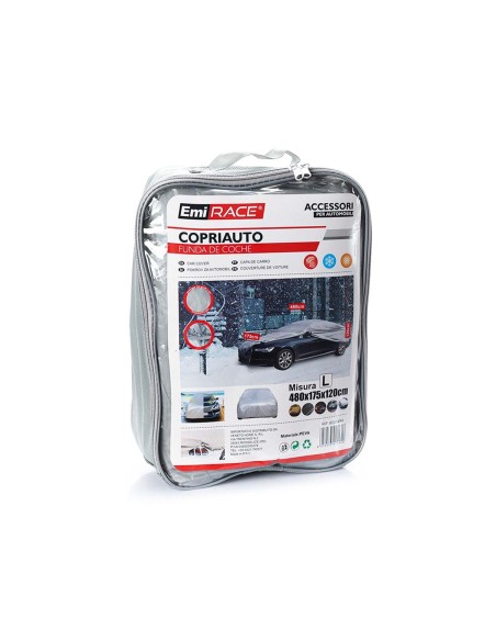 Telo Copriauto da Esterno Per Berline Misura L 480X175X120cm Impermeabile Antigraffio Resistente