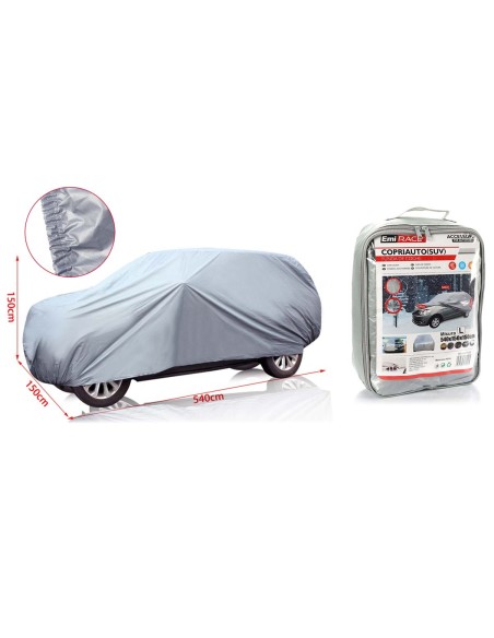 Telo Copriauto da Esterno Per SUV Misura L 540X150X150cm Impermeabile Antigraffio Resistente