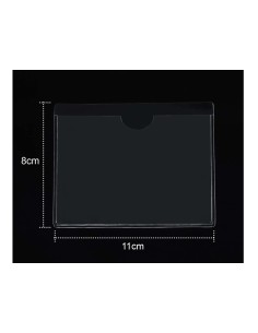2 Pezzi Portabollo Auto Parabrezza Con Adesivo Porta Assicurazione Porta Permesso Parcheggio 11X8 cm 2