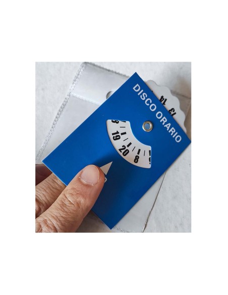 2 Adesivi Telepass + 2 Disco Orario In Plastica + 2 Portabollo Auto Parabrezza