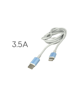 Cavo USB C Lightning Ricarica Veloce 3,5A Bianco 1 Metro 2