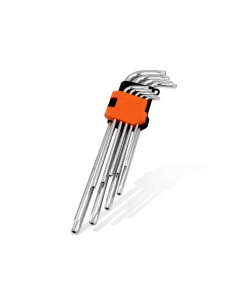 9 Chiavi Torx a Brugola T10-T50 Taglio Grande Lunghezza Da 88mm Fino 222mm
