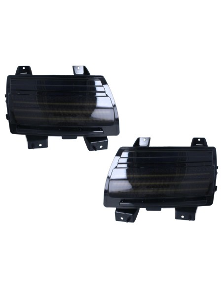 Kit Freccia Laterale a Led Side Marker Dinamica Lente Fume + Luce Diurne DRL Bianco JeepJL Wrangler dopo 2018