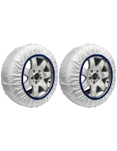 Calze Da Neve per Auto Omologate EN 16662-1 Modello Bianco Standard Misura S