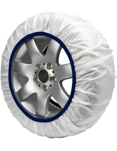 Calze Da Neve per Auto Omologate EN 16662-1 Modello Bianco Standard Misura S 2
