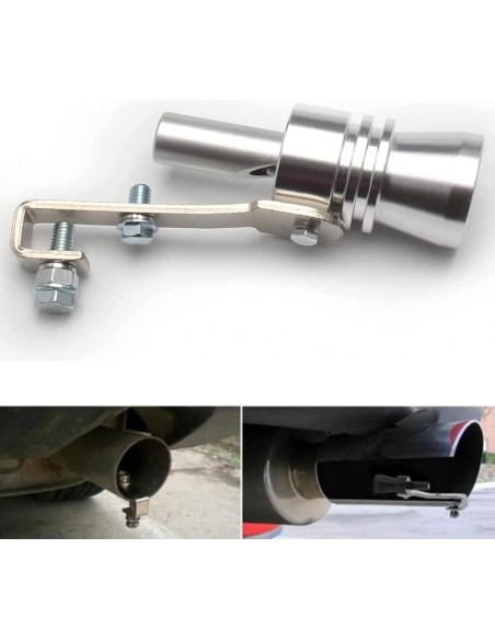 Fischietto Marmitta Auto Effetto Turbo Sound Size S Per Terminali Di Scarico Da 32mm A 43mm