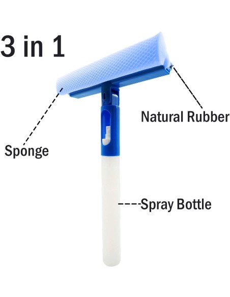 Tergivetro Auto 3 in 1 con Spruzzino per Liquidi Lavavetri