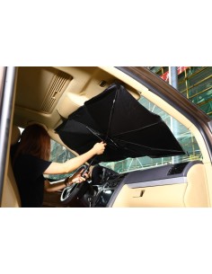 Ombrello Parasole Auto per Parabrezza Taglia Piccola 125X65 cm