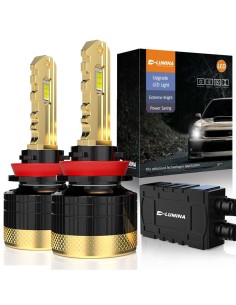 Kit Full Led Golden Key H8 H9 H11 120W 12000 Lumen 12V 6500K IP68 4 Volte Piu Luminoso