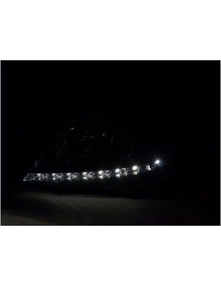 Faro Daylight LED DRL look Opel Astra H 04-10 cromato per veicoli con guida a destra