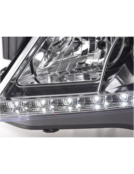 Faro Daylight LED DRL look Opel Astra H 04-10 cromato per veicoli con guida a destra