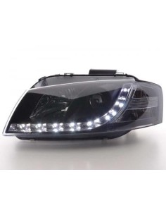 Daylight faro LED DRL look Audi A3 tipo 8P 03-07 nero 2