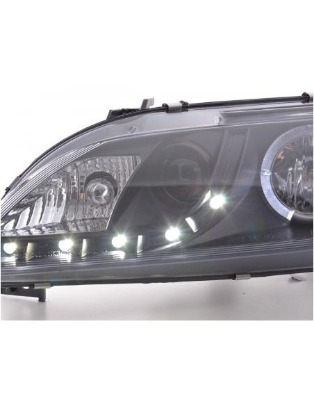Daylight faro LED DRL look Mazda 6 berlina 02-07 nero