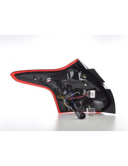 Fanali posteriori a LED Ford Focus 3 hatchback 11-14 rosso / fumo