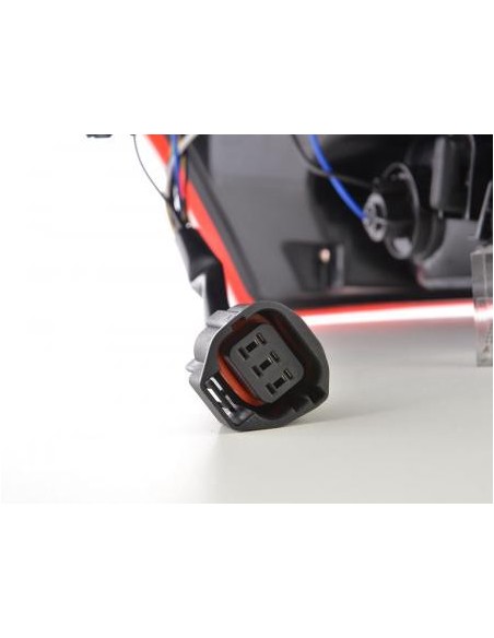 Fanali posteriori a LED Ford Focus 3 hatchback 11-14 rosso / fumo
