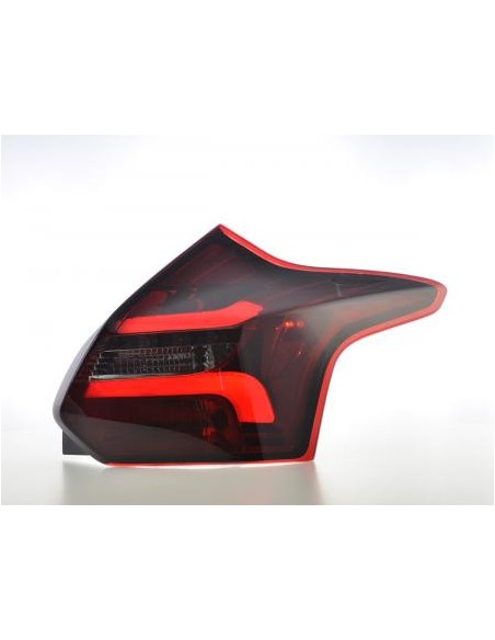 Fanali posteriori a LED Ford Focus 3 hatchback 11-14 rosso / fumo
