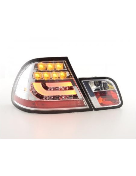 Fanali posteriori a LED set BMW Serie 3 E46 Coupé 99-03 cromato