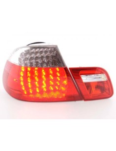 Fanali posteriori a LED set BMW Serie 3 Coupe tipo E46 99-03 trasparente / rosso 2