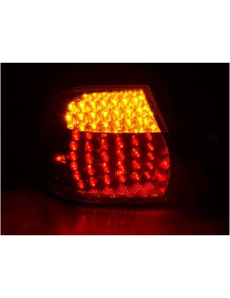 Fanali posteriori a LED set BMW Serie 3 Coupe tipo E46 99-03 trasparente / rosso