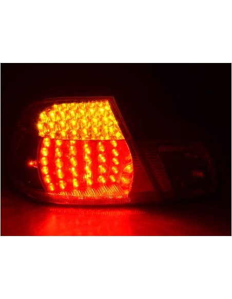 Fanali posteriori a LED set BMW Serie 3 Coupe tipo E46 99-03 trasparente / rosso