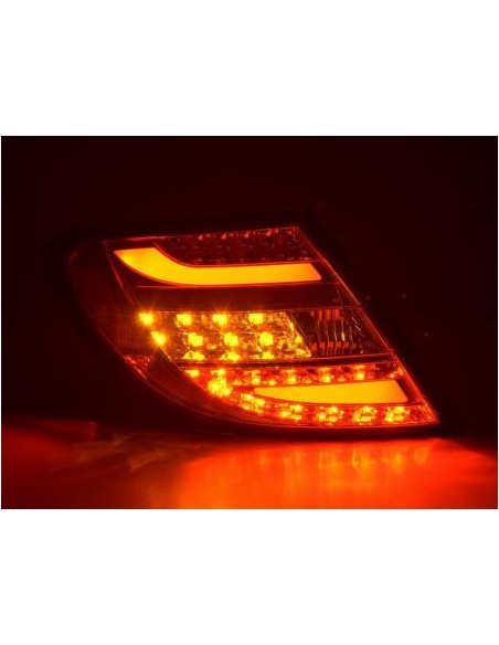 Fanali posteriori a LED set Mercedes Classe C W204 07-11 cromato