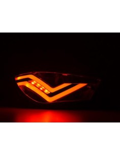 Fanali posteriori a LED set Seat Ibiza 6J 3 porte 08-17 cromato 2