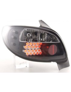 Fanali posteriori LED set Peugeot 206 3/5 porte. senza decappottabile 98-05 nera