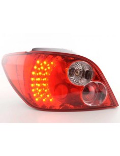 Fanali posteriori LED set Peugeot 307 hatchback 01-04 trasparente / rosso 2