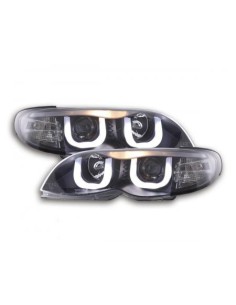 Fari Angel Eyes BMW Serie 3 E46 Limo / Touring 02-05 neri