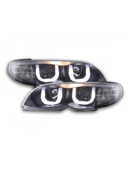 Fari Angel Eyes BMW Serie 3 E46 Limo / Touring 02-05 neri