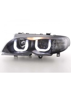 Fari Angel Eyes BMW Serie 3 E46 Limo / Touring 02-05 neri 2