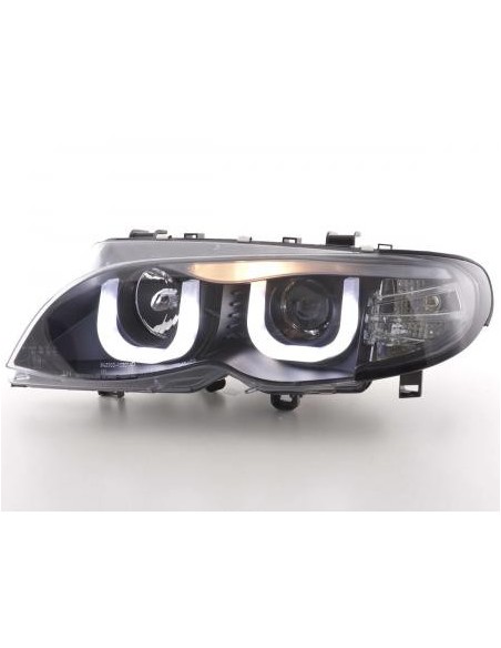 Fari Angel Eyes BMW Serie 3 E46 Limo / Touring 02-05 neri
