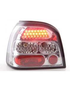 Set di luci posteriori a LED VW Golf 3 tipo 1HXO 92-97 cromato