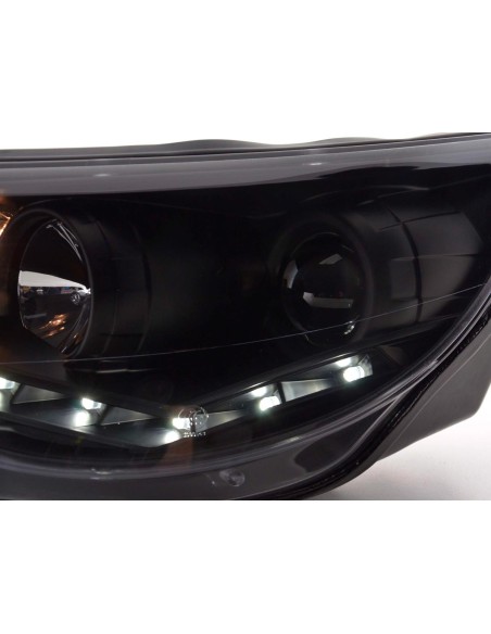 Fari diurni Luci diurne a LED VW Tiguan 07-11 nere
