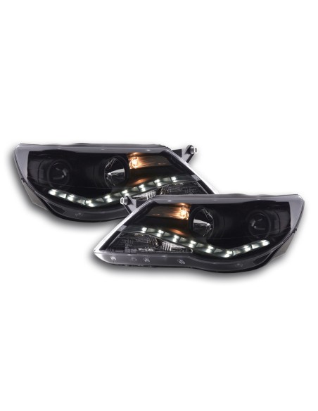 Fari diurni Luci diurne a LED VW Tiguan 07-11 nere