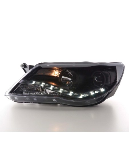 Fari diurni Luci diurne a LED VW Tiguan 07-11 nere
