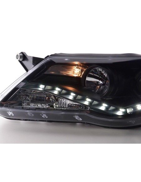 Fari diurni Luci diurne a LED VW Tiguan 07-11 nere