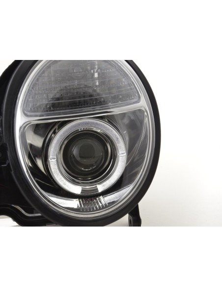 Faro Angel Eyes Mercedes Classe E tipo W210 99-01 cromato