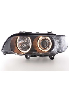 Faro Angel Eyes BMW X5 tipo E53 00-03 nero 2