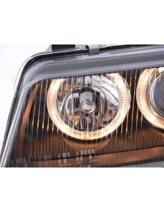 Faro Angel Eyes Audi A4 tipo B5 95-99 nero 2