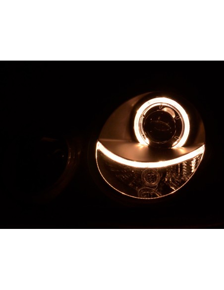 Faro Angel Eyes VW Polo tipo 9N 01-05 nero