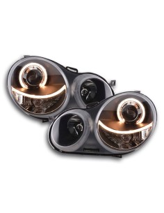 Faro Angel Eyes VW Polo tipo 9N 01-05 nero