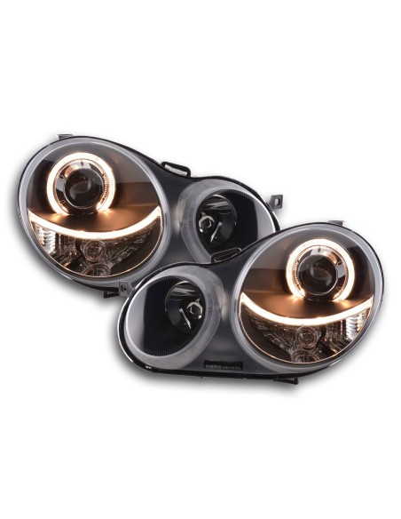 Faro Angel Eyes VW Polo tipo 9N 01-05 nero