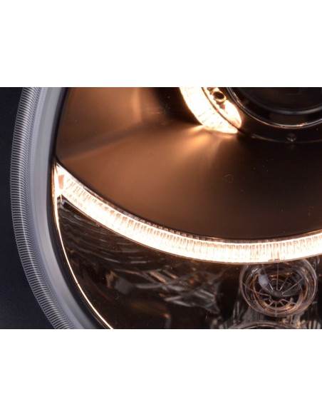 Faro Angel Eyes VW Polo tipo 9N 01-05 nero